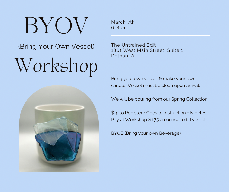 BYOV (Bring Your Own Vessel) Workshop