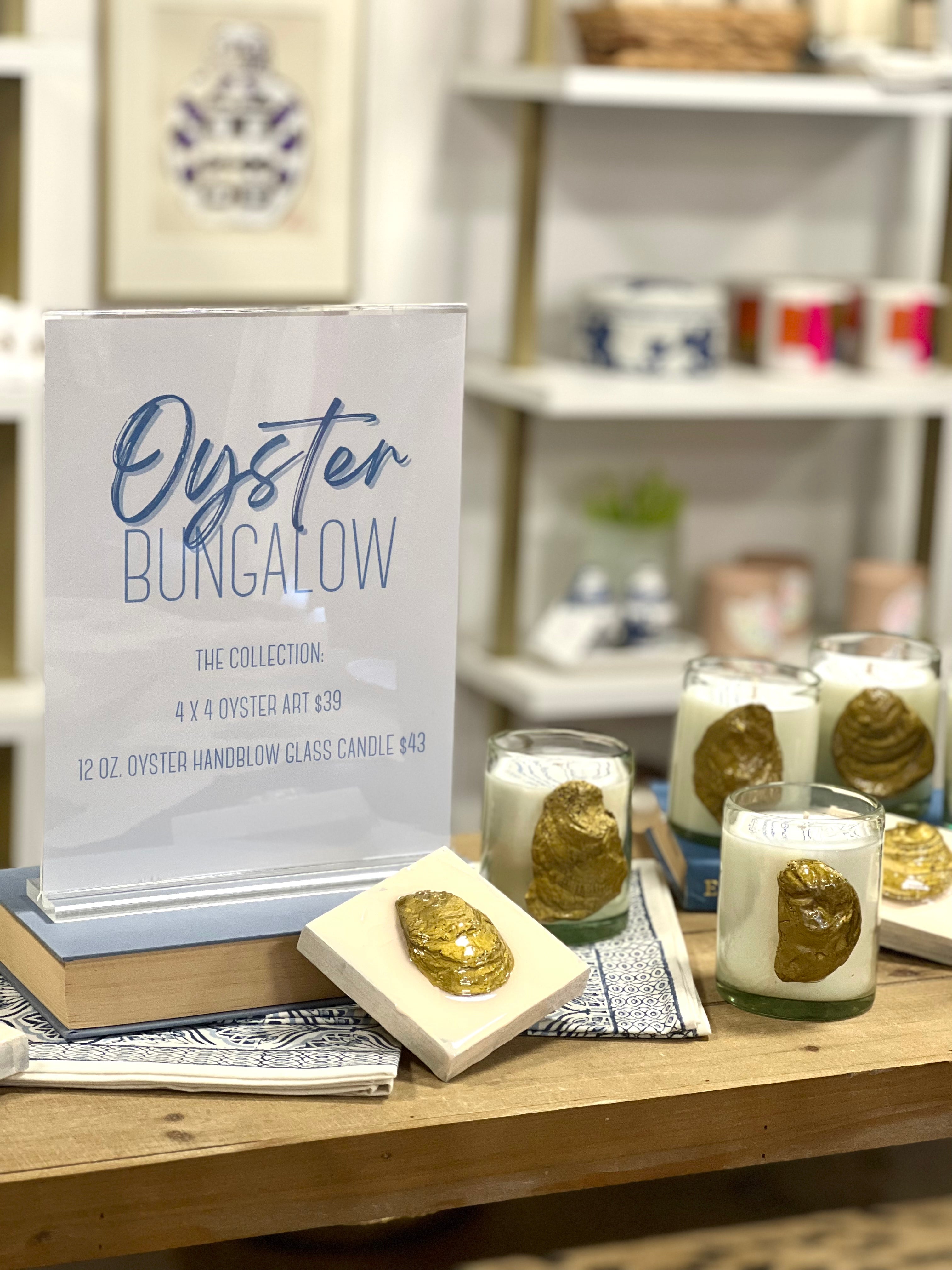 Oyster Bungalow Art + Candle Collection