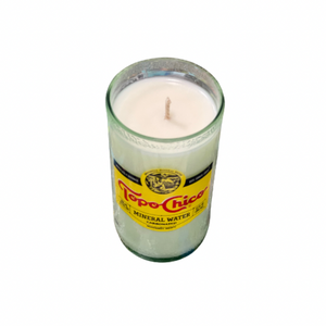 Topo Chico Recycled Glass Candle